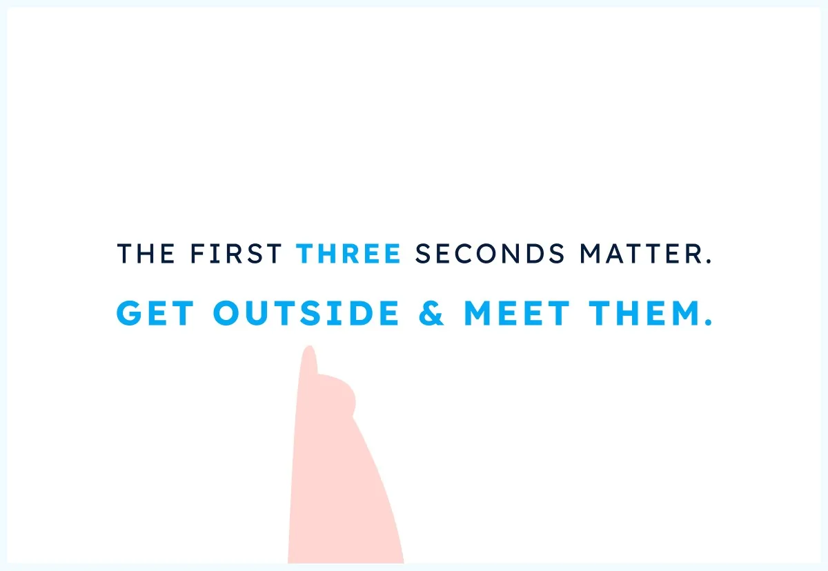 The first three seconds of a customer interaction determine whether you make the sale